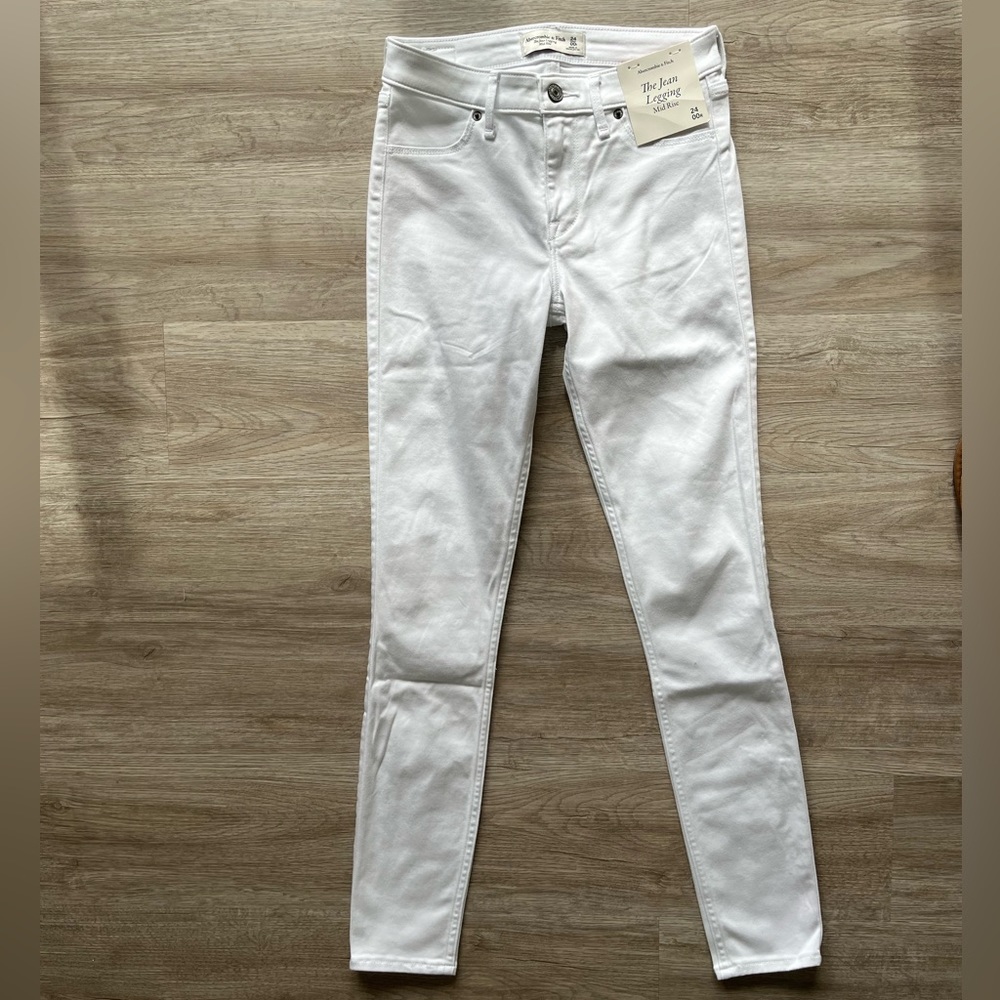 Abercrombie White Jeans